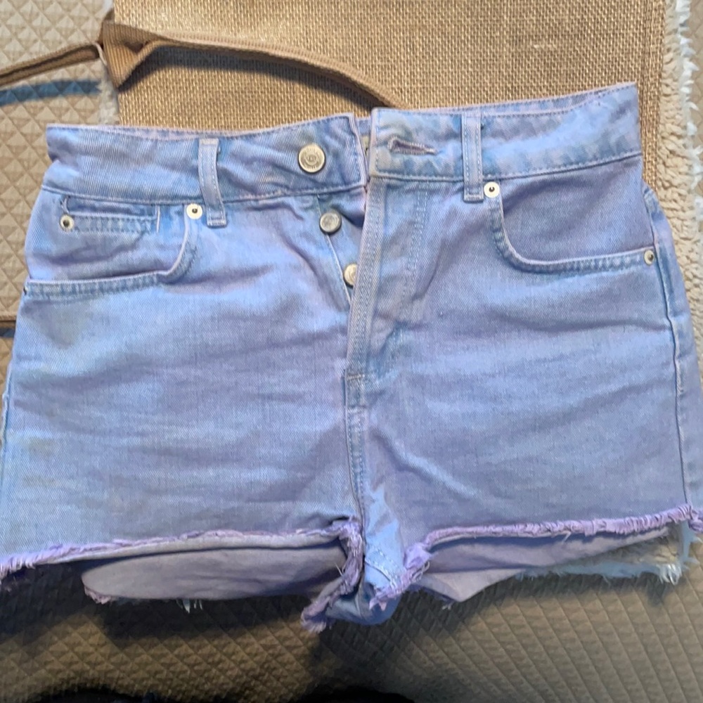 TopShop high waisted denim shorts